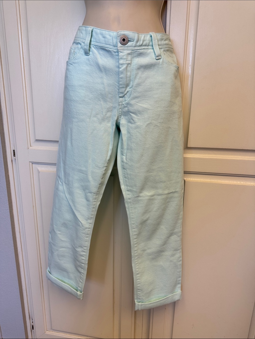 Banana Republic Mint Green Slim Jeans